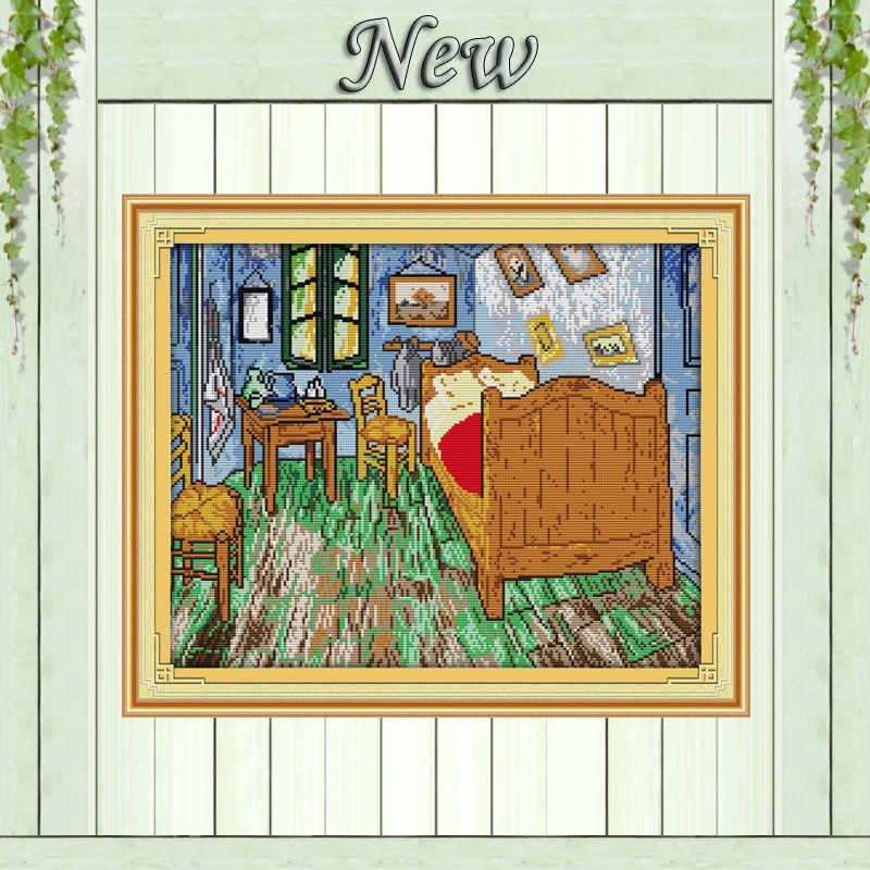 Van Gogh's bedroom,Counted Printed on the canvas DMC 11CT 14CT Cross Stitch kit,needlework Sets embroidery,home house patterns
Van Gogh's bedroom,Counted Printed on the canvas DMC 11CT 14CT Cross Stitch kit,needlework Sets embroidery,home house patterns
