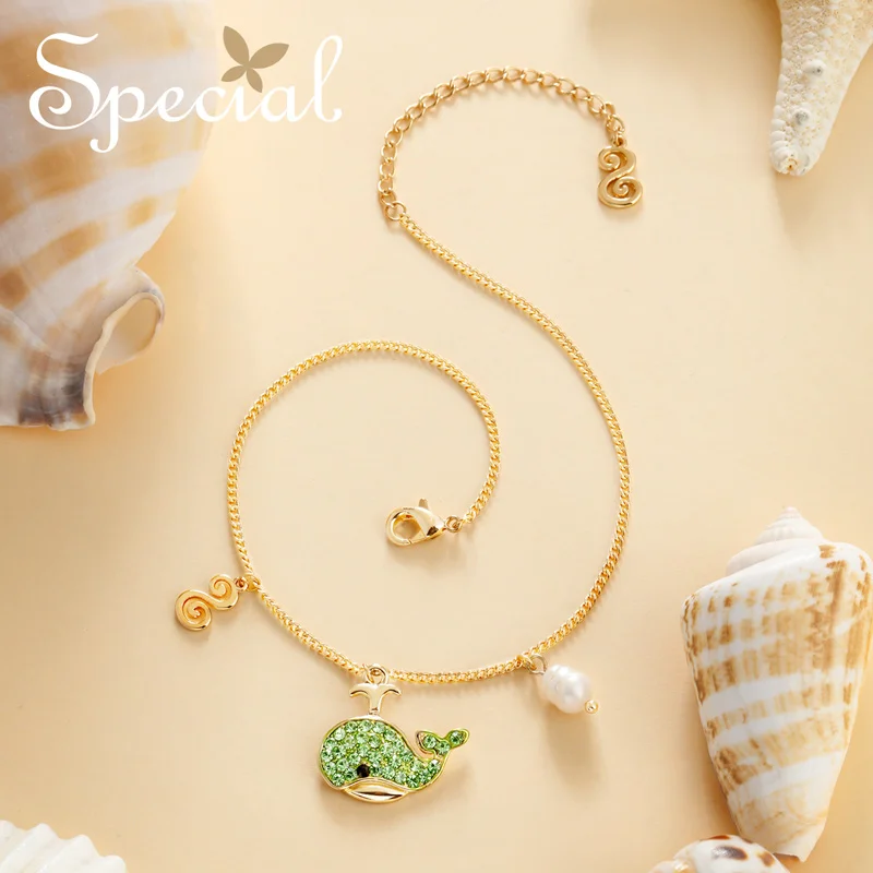 The SPECIAL Brand euramerican ocean series starfish whale anklets pearl flatter skin slimming face for women S1817A
The SPECIAL Brand euramerican ocean series starfish whale anklets pearl flatter skin slimming face for women S1817A