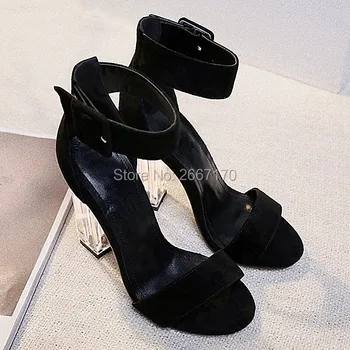 Black Blue Green High Heels Strappy Suede Gladiator Sandal Summer Sexy Ladies Shoes Clear Perspex Block Heel Sandals Woman
Black Blue Green High Heels Strappy Suede Gladiator Sandal Summer Sexy Ladies Shoes Clear Perspex Block Heel Sandals Woman