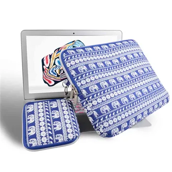 new blue Elephant print Canvas Laptop Sleeve bag for macbook air pro retina 13 for 13.3inch tablet with bag for macbook adapter
new blue Elephant print Canvas Laptop Sleeve bag for macbook air pro retina 13 for 13.3inch tablet with bag for macbook adapter