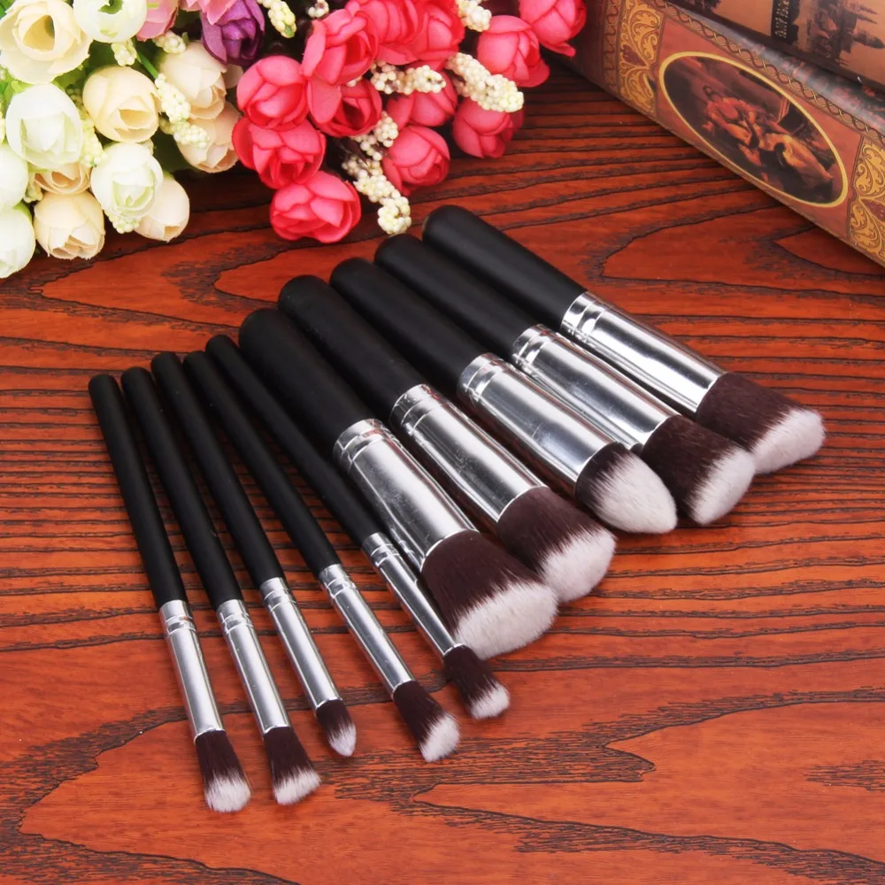 10Pcs Professional Makeup Brush Set Black Handle Cosmetic Powder Foundation Blush Contour Eyeshadow Brushes Tools
10Pcs Professional Makeup Brush Set Black Handle Cosmetic Powder Foundation Blush Contour Eyeshadow Brushes Tools