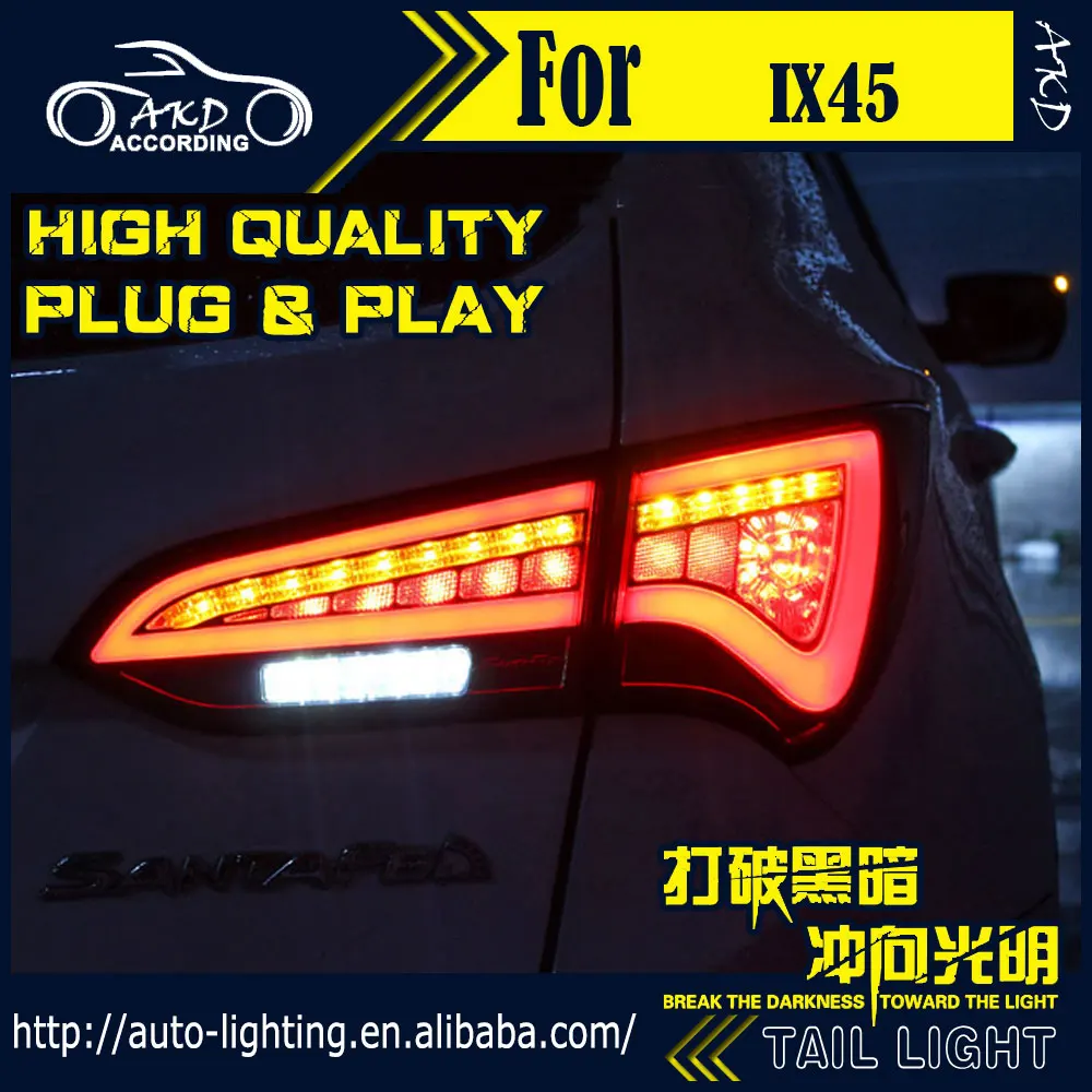 AKD Car Styling Tail Lamp for Hyundai IX45 Tail Lights New Santa Fe LED Tail Light LED Signal LED DRL Stop Rear Lamp Accessories
AKD Car Styling Tail Lamp for Hyundai IX45 Tail Lights New Santa Fe LED Tail Light LED Signal LED DRL Stop Rear Lamp Accessories