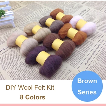 Diy handmade wool felt poke fun material kit wool strip classic Brown Series 5g/Colour 8colors
Diy handmade wool felt poke fun material kit wool strip classic Brown Series 5g/Colour 8colors