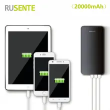 High quality Universal 3USB 20000mah Power Bank External Bateria Charger For iPhone samsung xiaomi all Smartphone