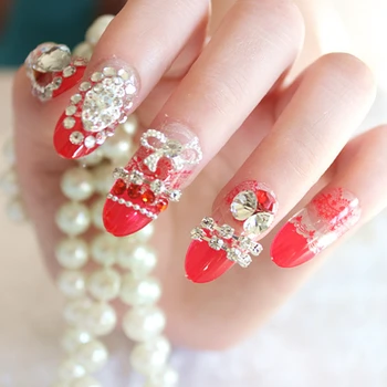 new fake nails big diamond bow series of small diamonds highlight luxury and noble temperament modified nail art tips SH07
new fake nails big diamond bow series of small diamonds highlight luxury and noble temperament modified nail art tips SH07