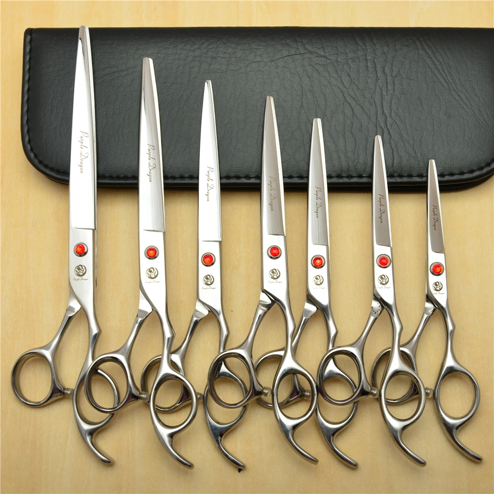 5''/5.5''/6''/6.5''/7''/7.5''/8'' Purple Dragon Red Gem Cutting/Thinning Hairdressing Shears Dogs Cats Pets& Human Hair Scissors
5''/5.5''/6''/6.5''/7''/7.5''/8'' Purple Dragon Red Gem Cutting/Thinning Hairdressing Shears Dogs Cats Pets& Human Hair Scissors
