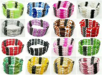 40pcs / lot Fashion Mixed Women's Magnetic Genuine Hematite Necklace & Hematite Bracelet & Hematite Ankle Low Price Length 88cm
40pcs / lot Fashion Mixed Women's Magnetic Genuine Hematite Necklace & Hematite Bracelet & Hematite Ankle Low Price Length 88cm
