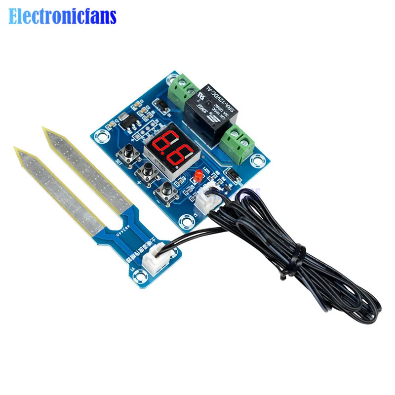 XH-M214 12V Soil Humidity Sensor Controller Irrigation System Automatic Watering Module Digital Display Humidity Controller Red
XH-M214 12V Soil Humidity Sensor Controller Irrigation System Automatic Watering Module Digital Display Humidity Controller Red