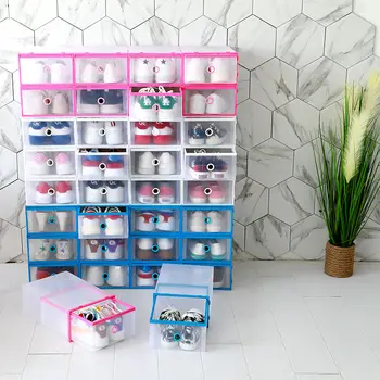 Flip Shoes Box Foldable Thickened Transparent Drawer Case Stackable Shoe rack Home Dustproof Underwear Socks Organizer Shoebox
Flip Shoes Box Foldable Thickened Transparent Drawer Case Stackable Shoe rack Home Dustproof Underwear Socks Organizer Shoebox