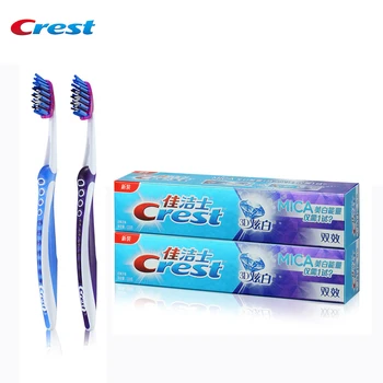 Crest MICA Double-Effect Tooth Paste Whitening Mint Flavor Toothpaste 120g*2 & Deep Clean Gum Care Soft Bristles Toothbrush 2pcs
Crest MICA Double-Effect Tooth Paste Whitening Mint Flavor Toothpaste 120g*2 & Deep Clean Gum Care Soft Bristles Toothbrush 2pcs