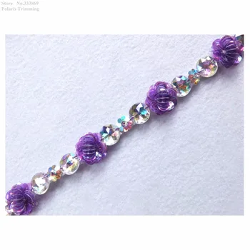 Free Shipping 1Yard x Newest Purple Sequined Beaded Crystal AB Stoned Lace Trim Costume Dress Decorating Sewing DIY Craft PBT75A
Free Shipping 1Yard x Newest Purple Sequined Beaded Crystal AB Stoned Lace Trim Costume Dress Decorating Sewing DIY Craft PBT75A