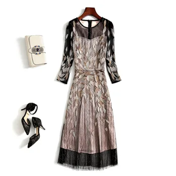 Vestidos De Festa 2019 Spring Summer Party Cocktail Women Allover Tulle Mesh Embroidery 3/4 Sleeve Vintage Retro Dress Mujer
Vestidos De Festa 2019 Spring Summer Party Cocktail Women Allover Tulle Mesh Embroidery 3/4 Sleeve Vintage Retro Dress Mujer