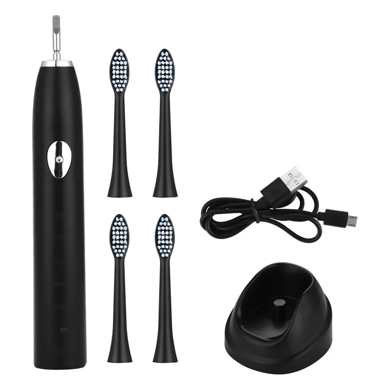 IPX7 Waterproof Electric Toothbrush Maglev Inductive Rechargeable Tooth Brushes Ultrasonic Sonic Teeth Brush 5 Brushing Modes
IPX7 Waterproof Electric Toothbrush Maglev Inductive Rechargeable Tooth Brushes Ultrasonic Sonic Teeth Brush 5 Brushing Modes