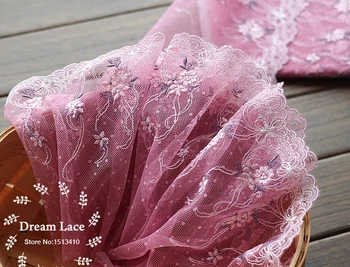2yards/lot 20cm wide Lace Ribbon Embroidered Tulle Lace trim mesh French Lace Fabric~ Purple pink ~beautiful~
2yards/lot 20cm wide Lace Ribbon Embroidered Tulle Lace trim mesh French Lace Fabric~ Purple pink ~beautiful~