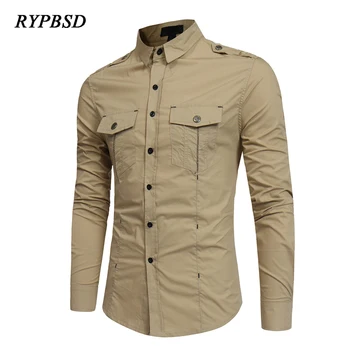 New Arrival Spring Army Green Military Shirt Men Pilot Multi-Pocket Solid Long Sleeve Casual Dress Shirts Slim Fit chemise homme
New Arrival Spring Army Green Military Shirt Men Pilot Multi-Pocket Solid Long Sleeve Casual Dress Shirts Slim Fit chemise homme