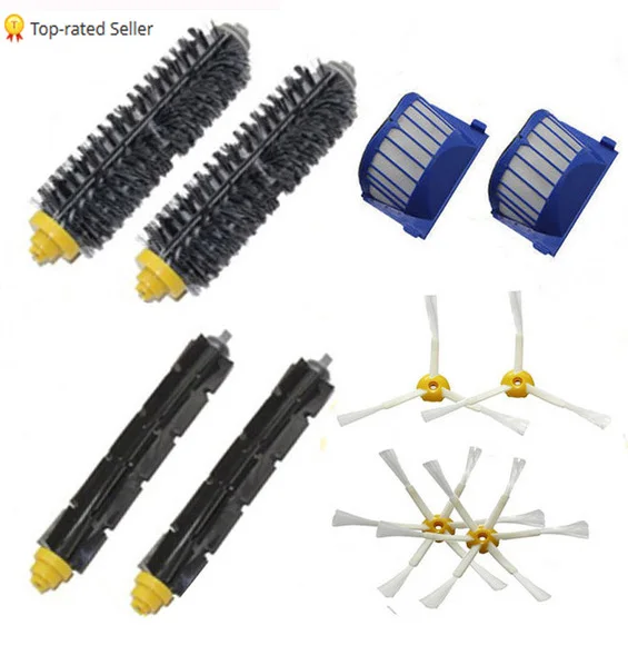 High Quality Bristle & Flexible Beater & Armed Brush & Aero Vac Filter For iRobot Roomba 600 620 630 650 660
High Quality Bristle & Flexible Beater & Armed Brush & Aero Vac Filter For iRobot Roomba 600 620 630 650 660