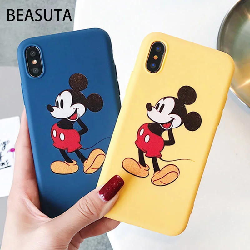 Cartoon Mickey Phone Case For iphone X 8 7 Plus Soft TPU Back Cover For iphone 6 6s Plus XS Max XR Cute Shell Funny
Cartoon Mickey Phone Case For iphone X 8 7 Plus Soft TPU Back Cover For iphone 6 6s Plus XS Max XR Cute Shell Funny