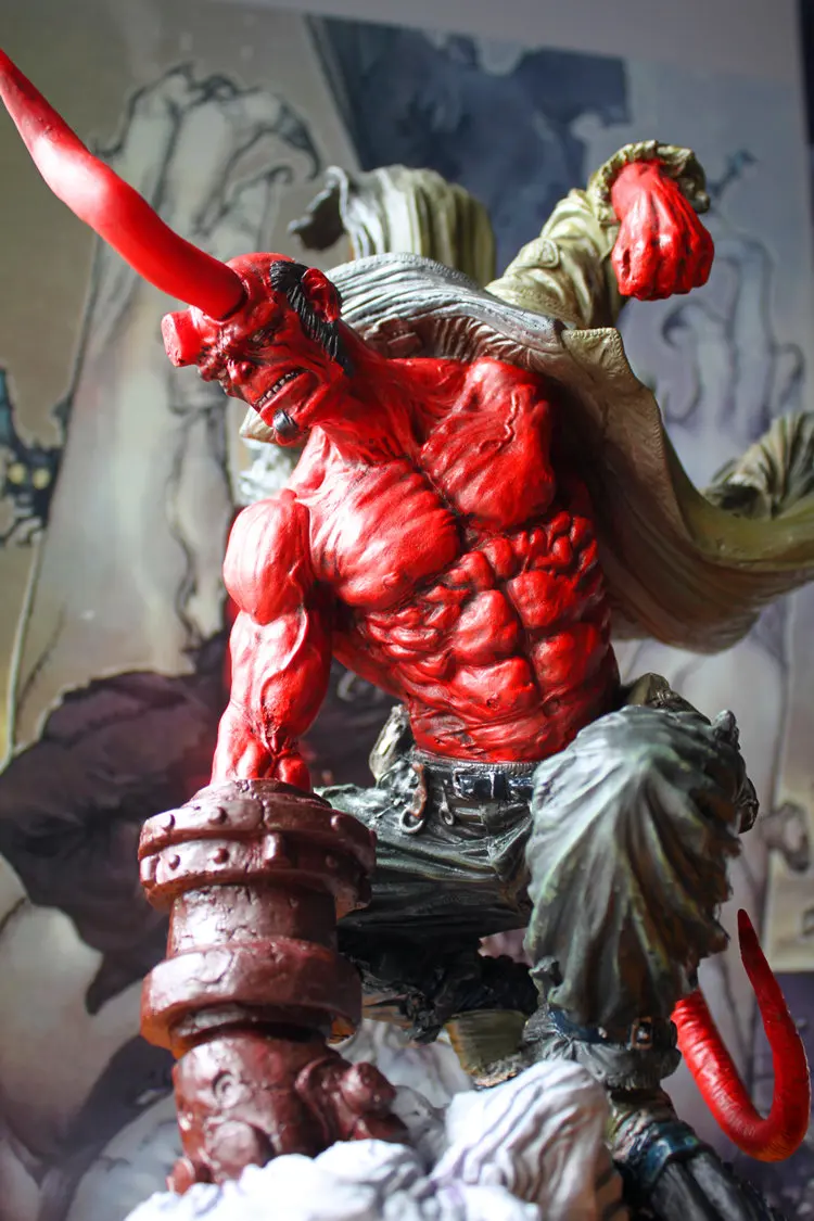 Estartek 1/4 Resin HELLBOY Statue Red Gold Paint Garage Kit Statue for Fans Holiday Collection Gift H36CM
Estartek 1/4 Resin HELLBOY Statue Red Gold Paint Garage Kit Statue for Fans Holiday Collection Gift H36CM