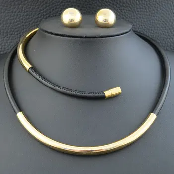 Fashion Stainless Steel Magnet Lock 45CM Charm Leather Necklace Pendant And Bracelet Earrings Jewelry Set For Women SEDLBDCI
Fashion Stainless Steel Magnet Lock 45CM Charm Leather Necklace Pendant And Bracelet Earrings Jewelry Set For Women SEDLBDCI