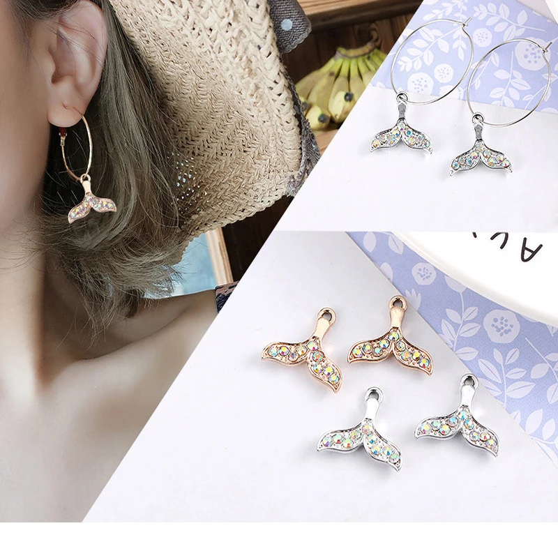 Newest ! 20mm*19mm 10pcs/lot New Designs AB Rhinestone Fish Tail Charms For Handmade DIY Jewelry Making YZ317
Newest ! 20mm*19mm 10pcs/lot New Designs AB Rhinestone Fish Tail Charms For Handmade DIY Jewelry Making YZ317