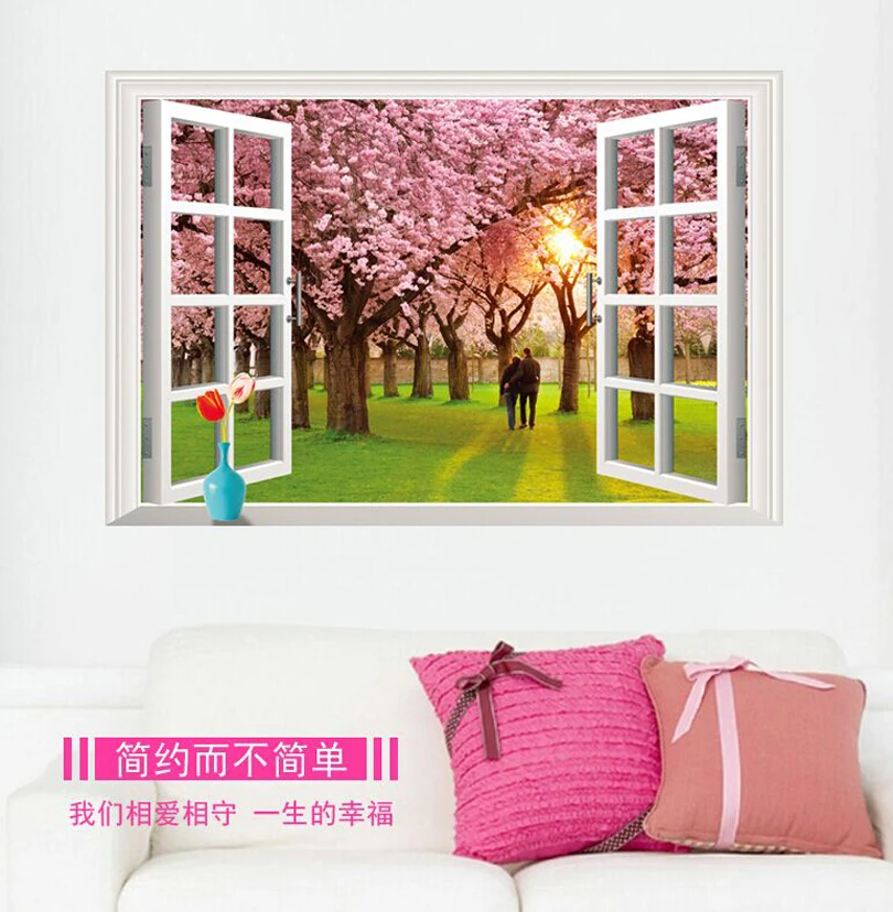 Wall paintings 3D three-dimensional wall stickers window cherry blossom Sticker for home hotel room bathroom Decoration 1591652
Wall paintings 3D three-dimensional wall stickers window cherry blossom Sticker for home hotel room bathroom Decoration 1591652
