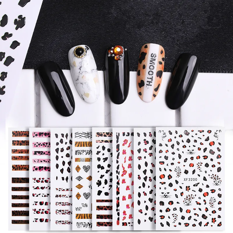 1 Sheet Leopard Nail Sticker 3D Adhesive Decals Matte Leopard Wild Sexy Designs Charming Nail Art Decoration Transfer Foil Tips
1 Sheet Leopard Nail Sticker 3D Adhesive Decals Matte Leopard Wild Sexy Designs Charming Nail Art Decoration Transfer Foil Tips