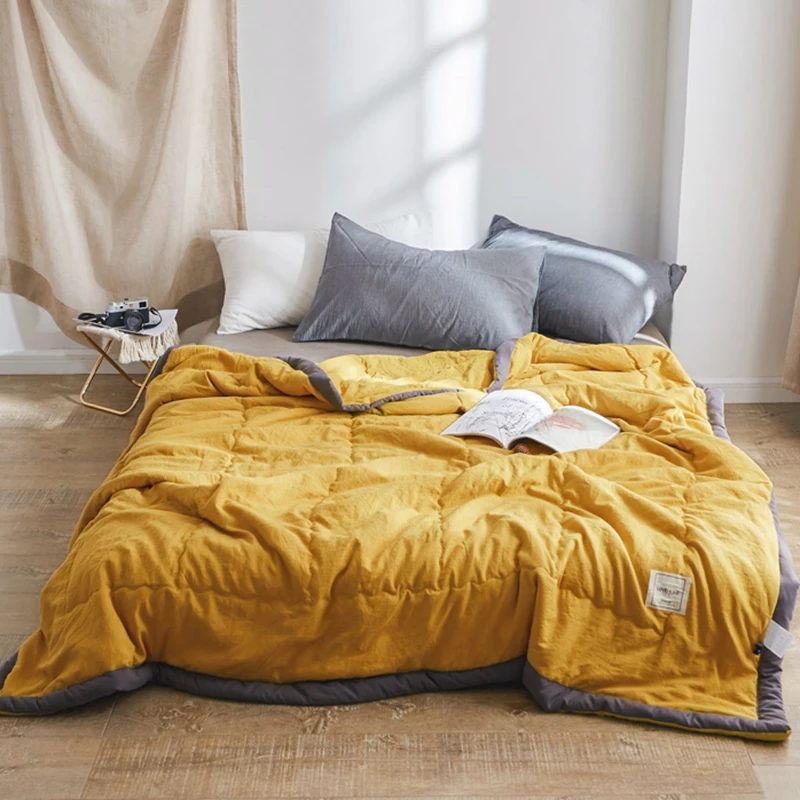 New Japanese Style Bedspread Summer Quilt Blanket Comforter Bed Cover Quilting Suitable for Children adult boys yellow bedding
New Japanese Style Bedspread Summer Quilt Blanket Comforter Bed Cover Quilting Suitable for Children adult boys yellow bedding