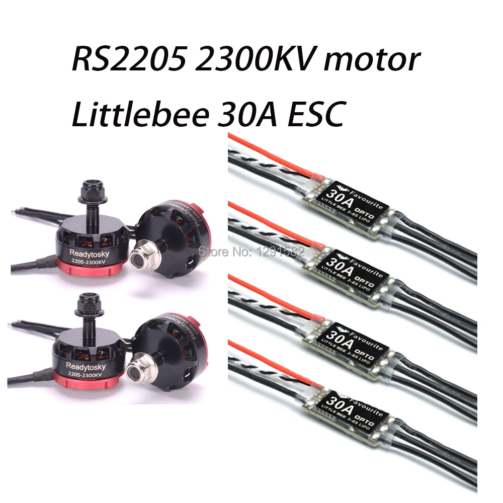 Littlebee 30A ESC / 20A Pro RS2205 2300KV Brushless motor 2-4S For QAV-X 214 Martian II 220 Robocat 270 Quadcopter | Игрушки и хобби