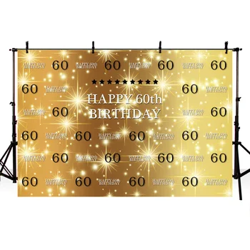 Gold Wall Photography Backdrop 60th Birthday Party Custom Backgrounds For Photo Studio 7x5FT Vinyl LT-010
Gold Wall Photography Backdrop 60th Birthday Party Custom Backgrounds For Photo Studio 7x5FT Vinyl LT-010