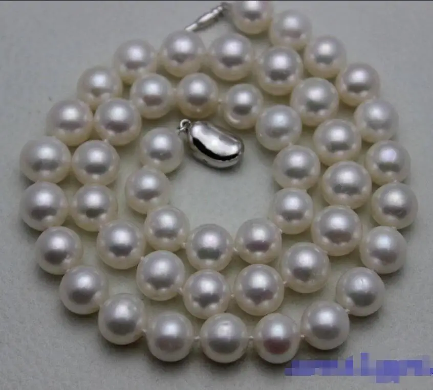 Free Shipping >>>>>High quality round white freshwater pearl necklace 9-10mm17.5INCH"handmade"Alloy
Free Shipping >>>>>High quality round white freshwater pearl necklace 9-10mm17.5INCH"handmade"Alloy