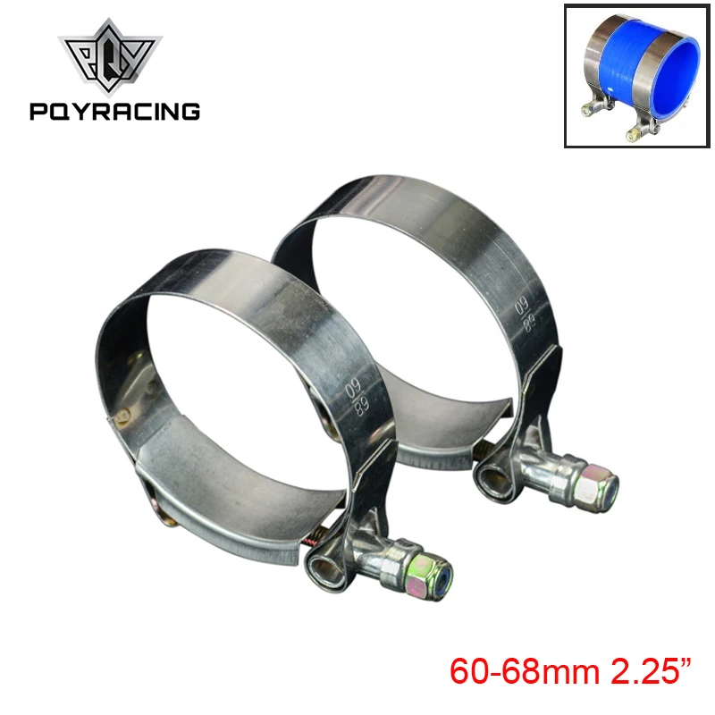 PQY - (2PCS/LOT) 2.25" CLAMPS (60-68)STAINLESS SILICONE TURBO HOSE COUPLER T BOLT CLAMP KIT HIGH QUALITY SS304 PQY5251
PQY - (2PCS/LOT) 2.25" CLAMPS (60-68)STAINLESS SILICONE TURBO HOSE COUPLER T BOLT CLAMP KIT HIGH QUALITY SS304 PQY5251