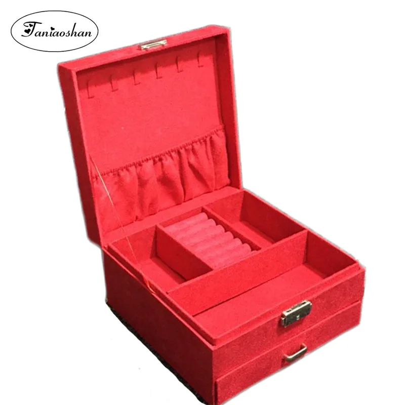 Large Space Velvet Jewelry Box High Quality Earrings Storage Caske't Creative Cosmetic Box For Women Christmas Gift
Large Space Velvet Jewelry Box High Quality Earrings Storage Caske't Creative Cosmetic Box For Women Christmas Gift