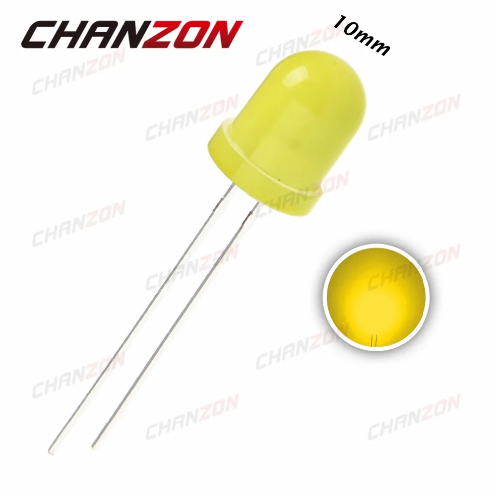 50pcs 10mm Yellow Diffused LED Diode Light 20mA Round DIP Through Hole 10 mm Light-Emitting Diode LED Lamp Electronic Component
50pcs 10mm Yellow Diffused LED Diode Light 20mA Round DIP Through Hole 10 mm Light-Emitting Diode LED Lamp Electronic Component