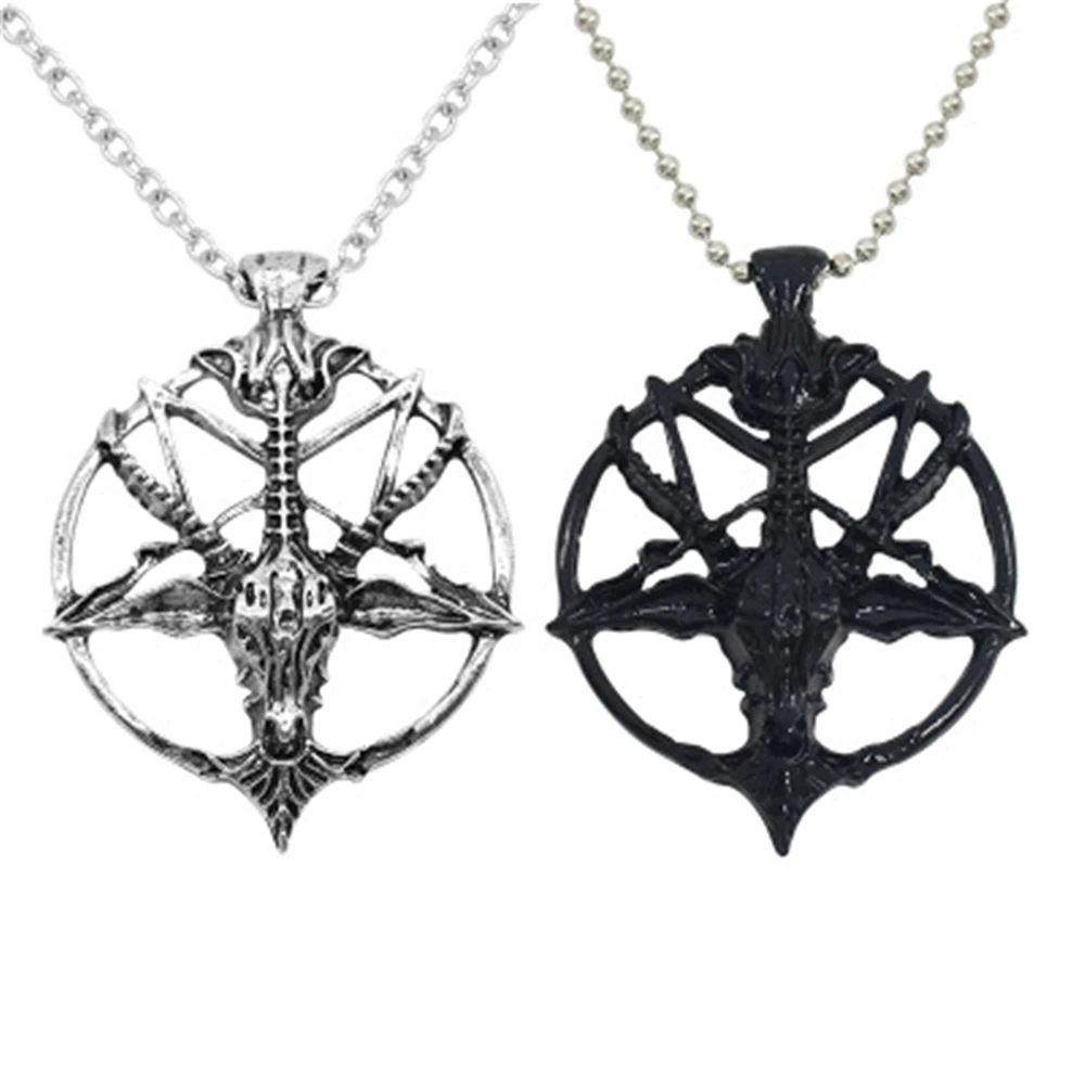 Trendy Wicca Ram Witchcraft Animal Amulet Pentagram Pentacle Wiccan Skull Jewelry Women Necklace Goat Ouija Witch Talismanes
Trendy Wicca Ram Witchcraft Animal Amulet Pentagram Pentacle Wiccan Skull Jewelry Women Necklace Goat Ouija Witch Talismanes