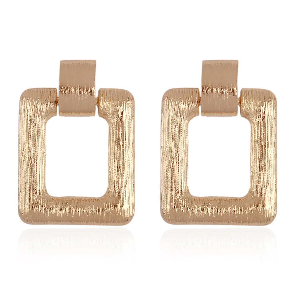 Square Vintage Earring for women Metal gold color Big Earrings fashion drop earrings female Female Bijoux Accessories
Square Vintage Earring for women Metal gold color Big Earrings fashion drop earrings female Female Bijoux Accessories