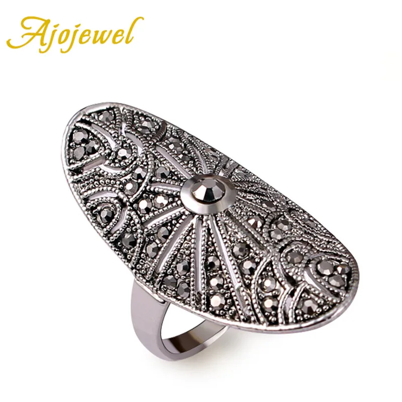 Ajojewel New Elegant Women's Vintage Retro Ring Black Stone Anel De Falange Bijoux Anel De Formatura
Ajojewel New Elegant Women's Vintage Retro Ring Black Stone Anel De Falange Bijoux Anel De Formatura