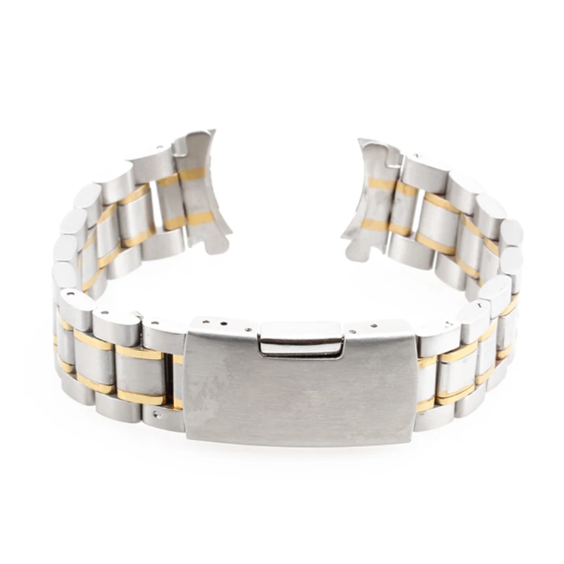 20mm New Golden Silver Wristwatch Part Stainless Steel Band Metal Bracelet Watch Strap Men's watch Band Accessories Watchbands
20mm New Golden Silver Wristwatch Part Stainless Steel Band Metal Bracelet Watch Strap Men's watch Band Accessories Watchbands