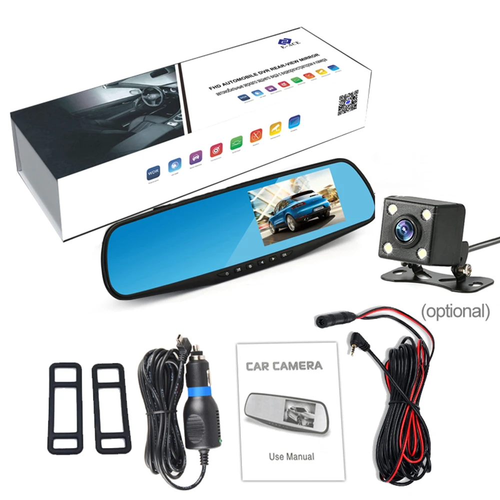 Full HD 1080P Car Dvr Camera Auto 4.3 Inch Rearview Mirror Digital Video Recorder Dual Lens Registratory Camcorder
Full HD 1080P Car Dvr Camera Auto 4.3 Inch Rearview Mirror Digital Video Recorder Dual Lens Registratory Camcorder