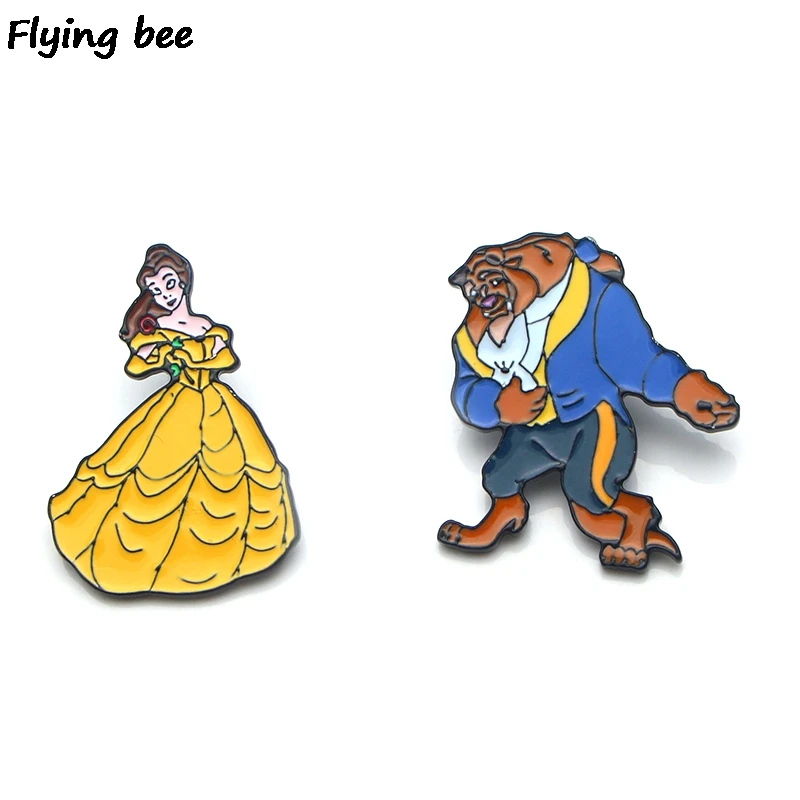 Flyingbee Beauty and the beast Brooch Enamel Pin For Clothes Backpack badge Personality Hat Pin Creative Pins X0176
Flyingbee Beauty and the beast Brooch Enamel Pin For Clothes Backpack badge Personality Hat Pin Creative Pins X0176