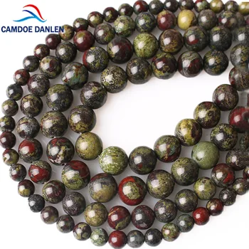 CAMDOE DANLEN Natural Dragon Bloodstone Red Brecciated Jaspers Stone Loose Beads 4/6/8/10mm Fit DIY Beads For Jewelry Making
CAMDOE DANLEN Natural Dragon Bloodstone Red Brecciated Jaspers Stone Loose Beads 4/6/8/10mm Fit DIY Beads For Jewelry Making