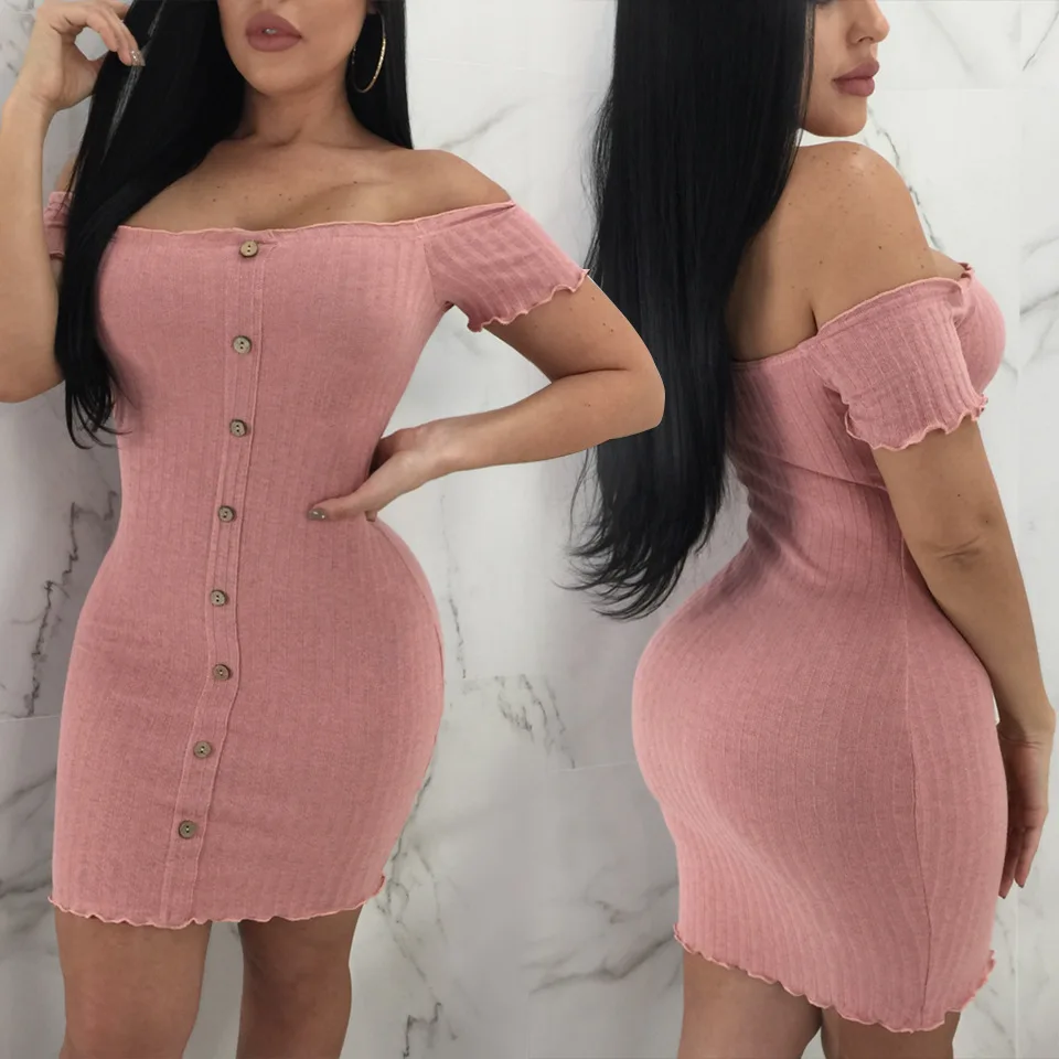 2018 Summer New Cotton Single Breasted Women's Dresses Solid Color Short Sleeve Slash Neck High Waist One-piece Dress
2018 Summer New Cotton Single Breasted Women's Dresses Solid Color Short Sleeve Slash Neck High Waist One-piece Dress