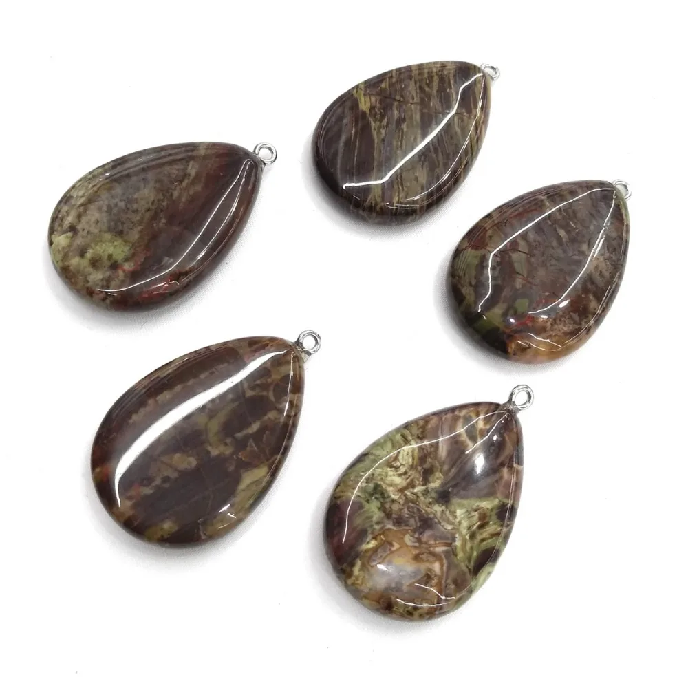 Drop shaped pendant natural stone Picasso jades jewelry DIY polar Emeralds Necklace pendants size 25x40 mm
Drop shaped pendant natural stone Picasso jades jewelry DIY polar Emeralds Necklace pendants size 25x40 mm