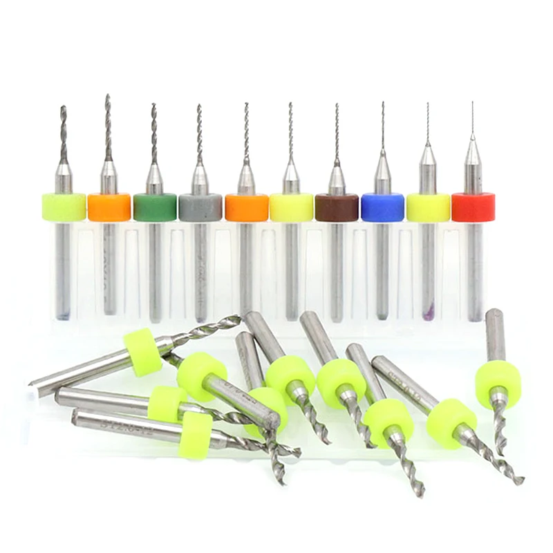 10pcs-set-0-15mm-to-2-5mm-PCB-Mini-Drill-Bits-Tungsten-Steel-Carbide-For-Print
