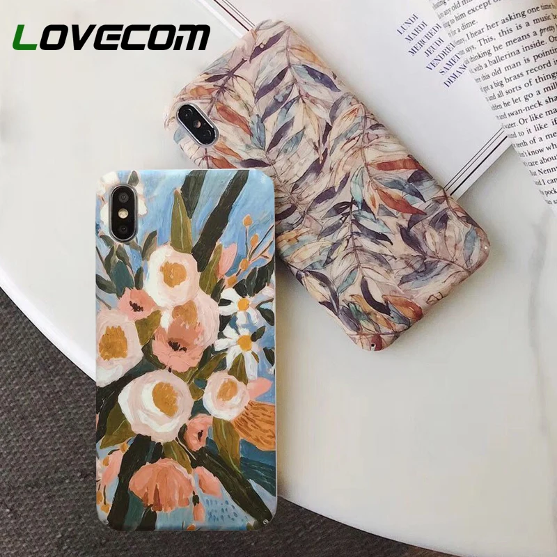 LOVECOM Retro Flowers Leaf Phone Case For iPhone XR 7 XS Max X 6S 7 8 Plus Colorful Oil Painting Shell Hard PC Phone Back Cover
LOVECOM Retro Flowers Leaf Phone Case For iPhone XR 7 XS Max X 6S 7 8 Plus Colorful Oil Painting Shell Hard PC Phone Back Cover