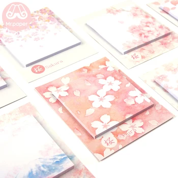 Mr Paper 30pcs/lot 8 Designs Sakura Cherry Blossom Memo Pads Sticky Notes Notepad Diary Creative Self-Stick Notes Memo Pads
Mr Paper 30pcs/lot 8 Designs Sakura Cherry Blossom Memo Pads Sticky Notes Notepad Diary Creative Self-Stick Notes Memo Pads
