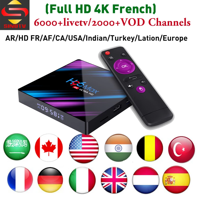 Best 4K HD French IPTV tvbox H96 RK3318 SINOTV app for Arabic Europe Latin America Middle East Canada UK Turkey IP TV Channels
Best 4K HD French IPTV tvbox H96 RK3318 SINOTV app for Arabic Europe Latin America Middle East Canada UK Turkey IP TV Channels