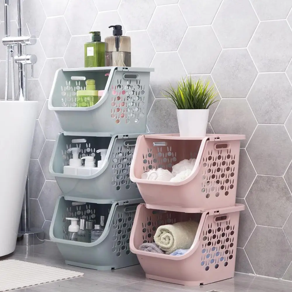Large Stackable Storage Basket Hollow Plastic Toy Sundries Storage Organizer Kitchen Snack Vegetable Fruit Baskets
Large Stackable Storage Basket Hollow Plastic Toy Sundries Storage Organizer Kitchen Snack Vegetable Fruit Baskets