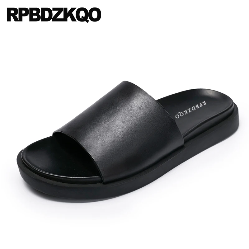 Slippers Slip On Outdoor Beach Platform Men Sandals Leather Summer 2018 Famous Brand Black Shoes Designer Flat Breathable Slides
Slippers Slip On Outdoor Beach Platform Men Sandals Leather Summer 2018 Famous Brand Black Shoes Designer Flat Breathable Slides