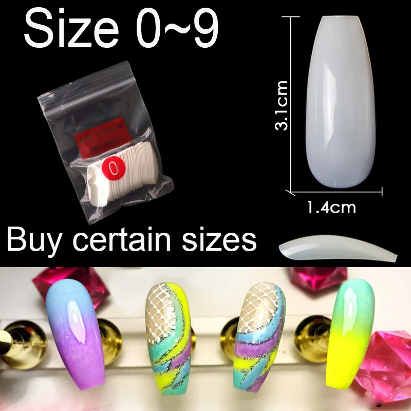 50 Pieces Per Pack Of Certain Size Ballerina Coffin Full Cover Acrylic False Nails Fake Nail Manicure Size 0 1 2 3 4 5 6
50 Pieces Per Pack Of Certain Size Ballerina Coffin Full Cover Acrylic False Nails Fake Nail Manicure Size 0 1 2 3 4 5 6