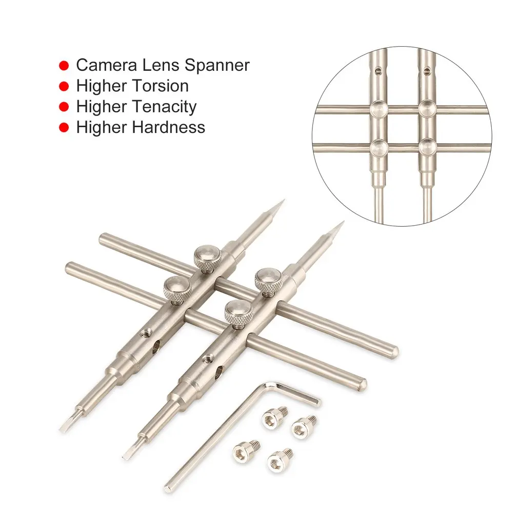 Flat & Pointed Dual Tips Spanner Wrench Telescope DSLR Camera Lens Repairing Opening Tool Stainless Steel Professional
Flat & Pointed Dual Tips Spanner Wrench Telescope DSLR Camera Lens Repairing Opening Tool Stainless Steel Professional